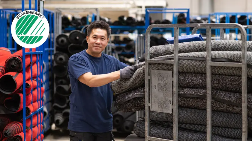 Svanenmärkt mattvätteri i Huskvarna – ett viktigt steg mot ännu mer hållbar textilservice