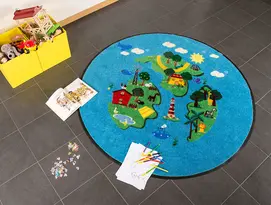 Lekmatta rund