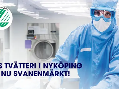 Svanenmärkt renrumstvätteri i Nyköping stärker Elis arbete med resurseffektiv textilservice